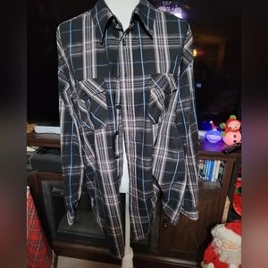 Beverly Hills Polo Club size 2XLB long‎ sleeve button down shirt mens